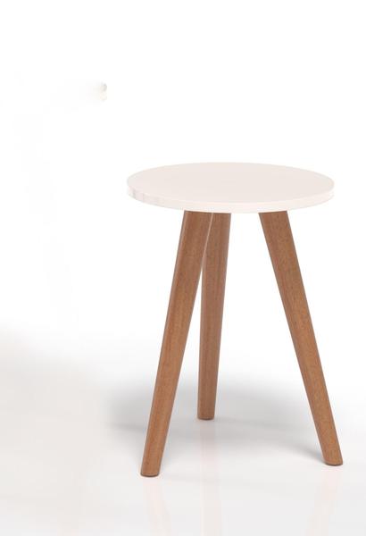 Imagem de Mesa De Centro Moderna Com Design Elegante Redonda Branca