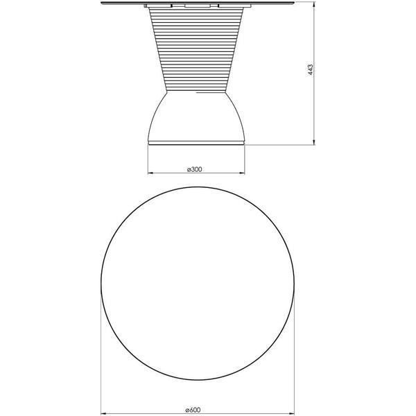 Imagem de Mesa de Centro Nick Polipropileno Lazuli 60cm - 76228