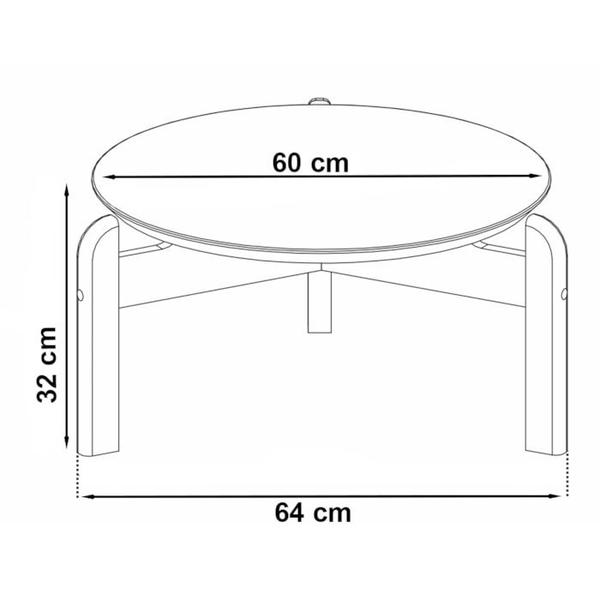 Imagem de Mesa De Centro Para Sala 006008 Azul Cobalto Cedro DCASA