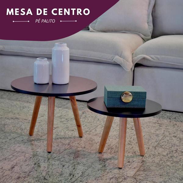 Imagem de Mesa De Centro Para Sala Pes De Madeira