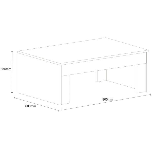 Imagem de Mesa de Centro Prada Turquesa Acetinado - Atualle Móveis