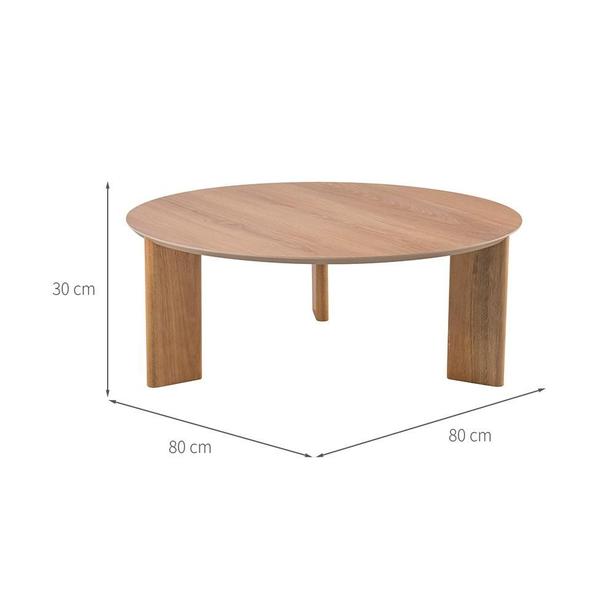 Imagem de Mesa de Centro Redonda Complementos Hanover 80 cm