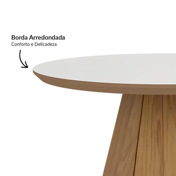 Imagem de Mesa de Centro Redonda para Sala em MDF 70 cm Dalla Costa