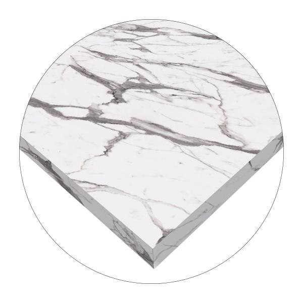 Imagem de Mesa De Centro Retangular Para Sala Brienz Branco e Vulcano