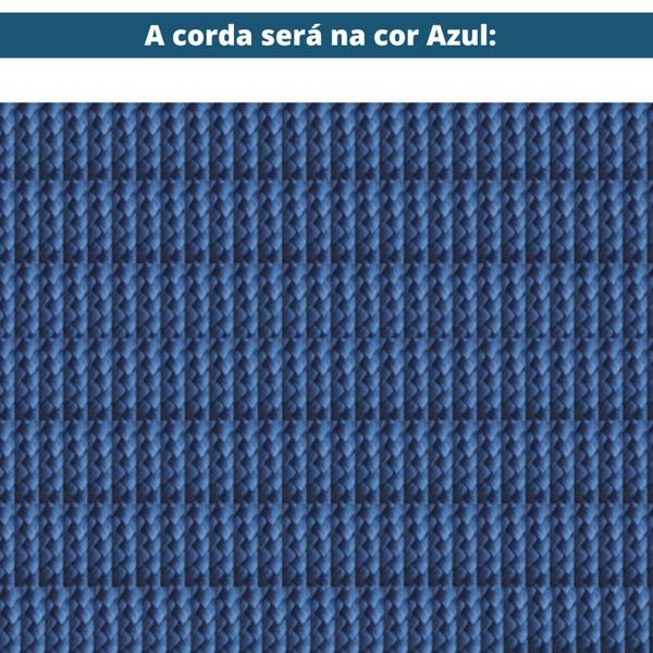 Imagem de Mesa de Centro Saibi Ozki 150 cm Madeira Eucalipto Cedro Corda Plana Azul