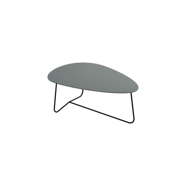 Imagem de Mesa de Centro Trude Organica 35cm X 90cm X 60cm Cristal / Preto