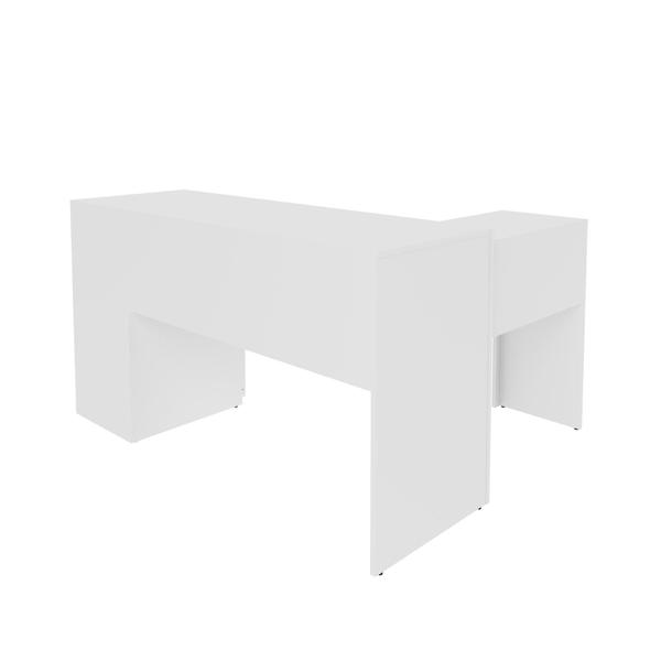 Imagem de Mesa de Escritório em L 3 Gavetas ME4101 Tecno Mobili - Branco