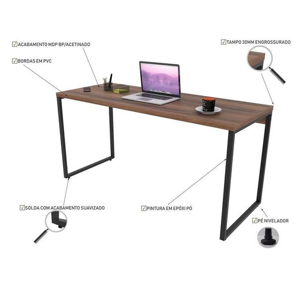 Imagem de Mesa De Escritório Office 150cm Nogal