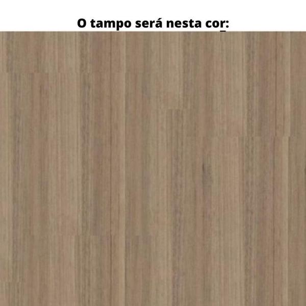 Imagem de Mesa de Escritório Pé Tubular PE25 em MDP 90 x 45 cm Cor Noce Naturalle e Base Preta