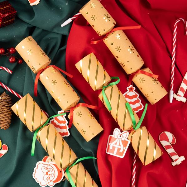 Imagem de Mesa de festa de Natal Favor JOYIN 8 peças de 25 cm com chapéu e presente