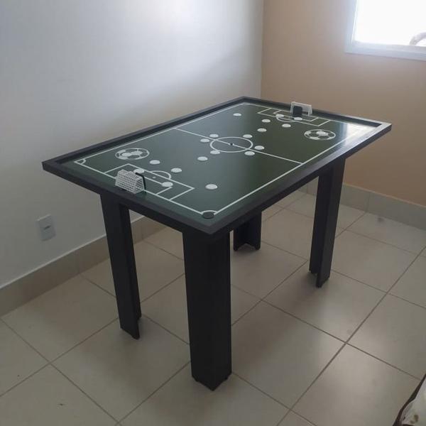 Imagem de Mesa de Futebol de Botão Preta