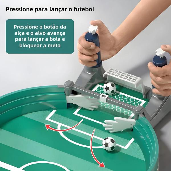 Imagem de Mesa de Futebol de Mesa Portátil para Crianças - Jogo de Tabuleiro para Festa Familiar