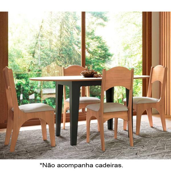 Imagem de Mesa de Jantar 04 Lugares 122/159cm Extensível 100% MDF TM70 Dalla Costa