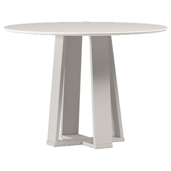 Imagem de Mesa de Jantar 100x100 cm Isabela com Vidro Off White  New Ceval