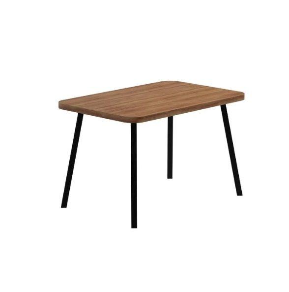 Imagem de Mesa de Jantar 1,20 Carraro Stellar Nogal/Preto