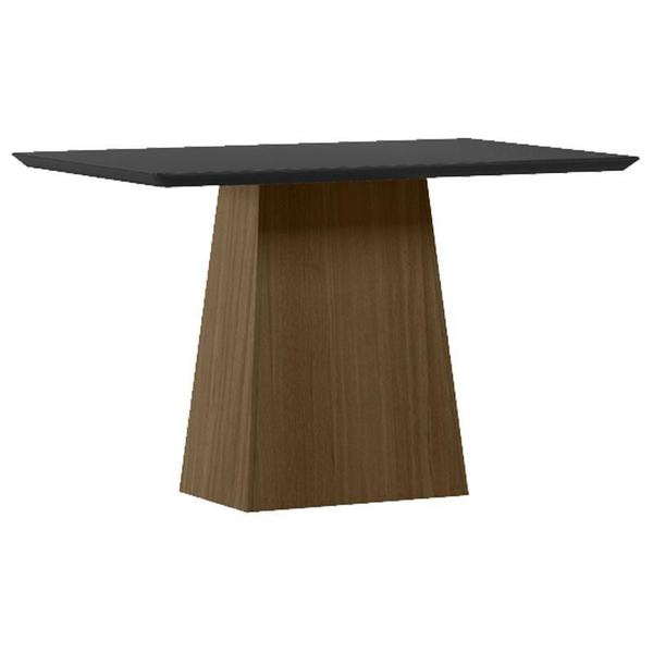 Imagem de Mesa de Jantar 120 cm Barbara com Vidro Imbuia Preto  New Ceval