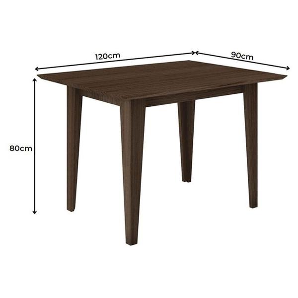 Imagem de Mesa de Jantar 120cm Kate Amêndoa  Poliman