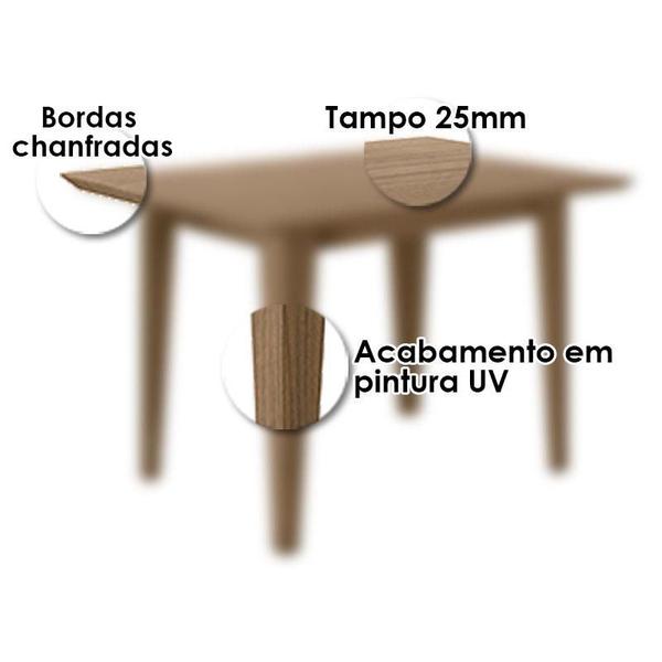 Imagem de Mesa de Jantar 120cm Kate Carvalho  Poliman