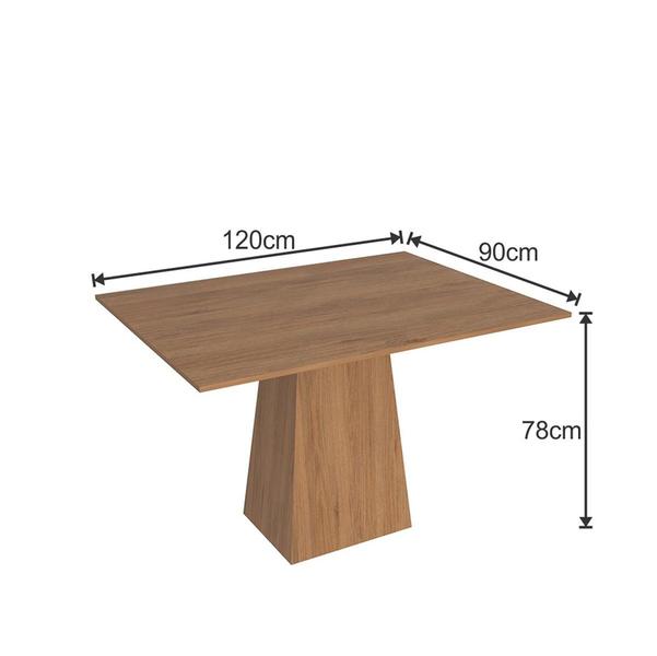 Imagem de Mesa de Jantar 120cm Retangular Freijó 100% MDF