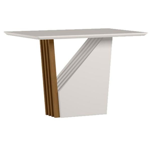 Imagem de Mesa de Jantar 120x80 cm Veneza com Vidro Ype Off White  New Ceval