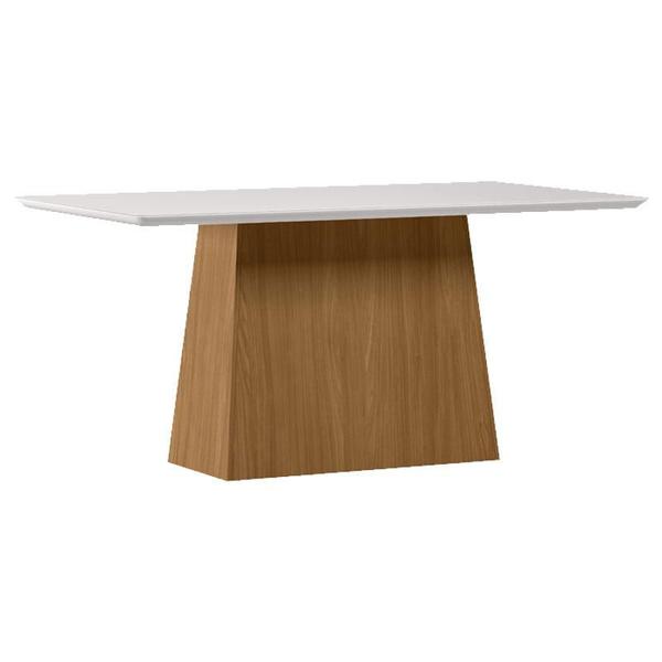 Imagem de Mesa de Jantar 160 cm Barbara com Vidro Ype Off WhIte  New Ceval