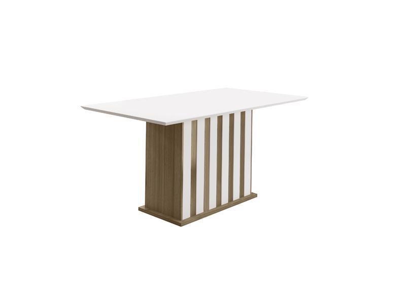 Imagem de Mesa De Jantar 160cm Amália Carvalho/Off White - Poliman