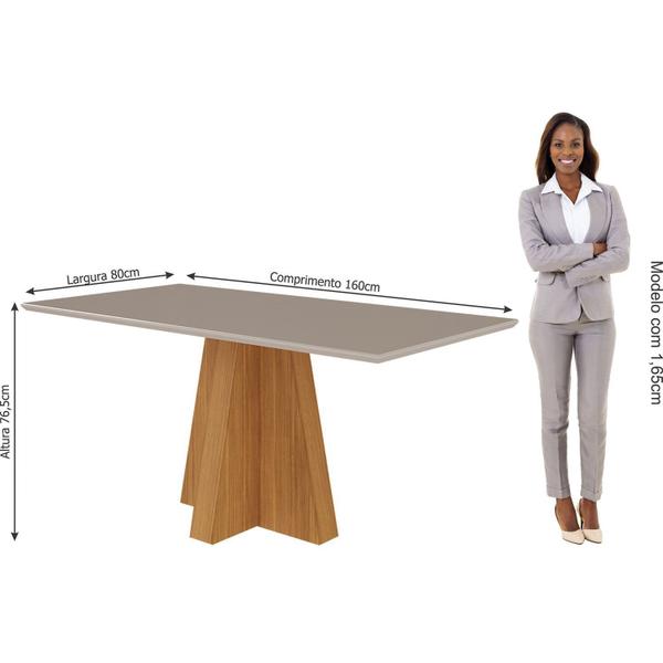 Imagem de Mesa de Jantar 160cm Patricia Sala de jantar