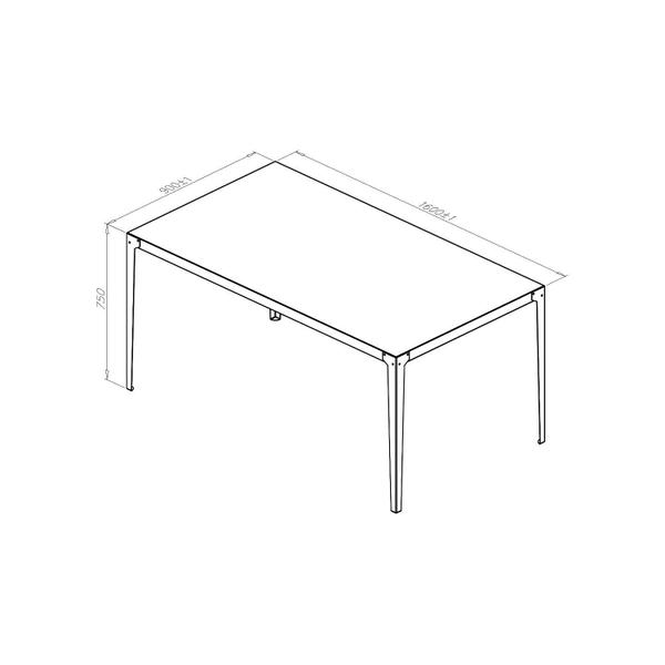 Imagem de Mesa de Jantar 160cm x 90cm Rio Proa