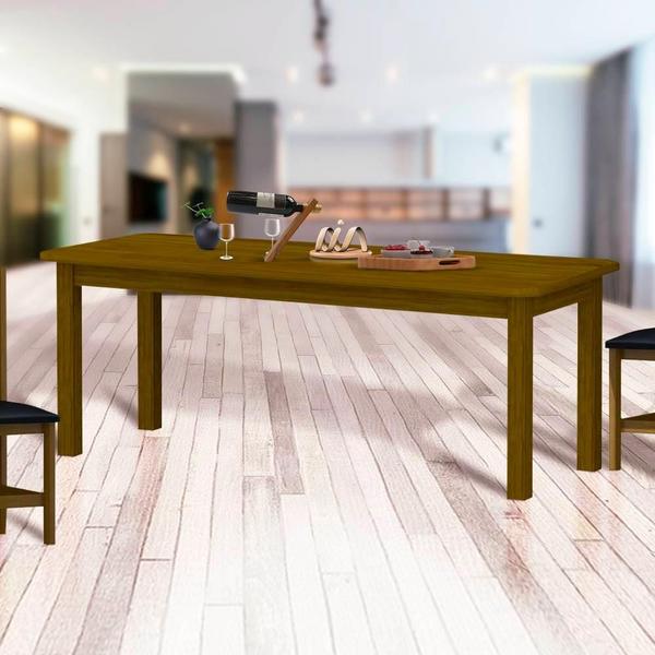 Imagem de Mesa De Jantar 220cm Madeira Maciça Para 10 Lugares Imbuia Shop JM