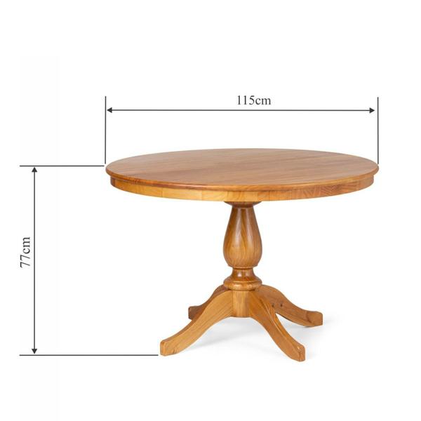 Imagem de Mesa de Jantar 4 Lugares 115x115cm Madeira Maciça Gardênia Artemobili