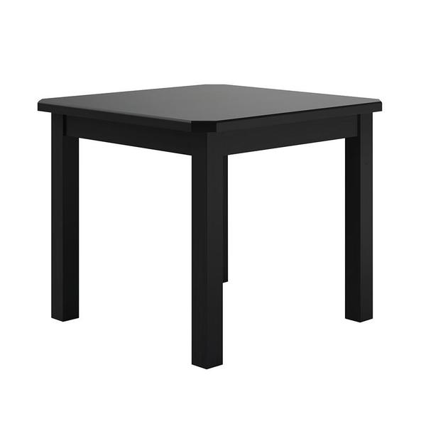 Imagem de Mesa De Jantar 4 Lugares 88cm Com Pés Em Madeira Maciça Robusta Preto Safira Shop Jm