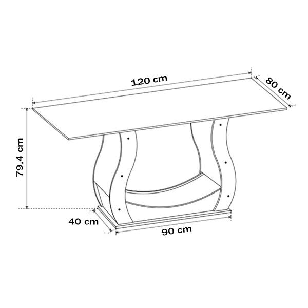 Imagem de Mesa de Jantar 4 Lugares Los Angeles Mel/Blonde/Veludo Cinza - Panorama Móveis