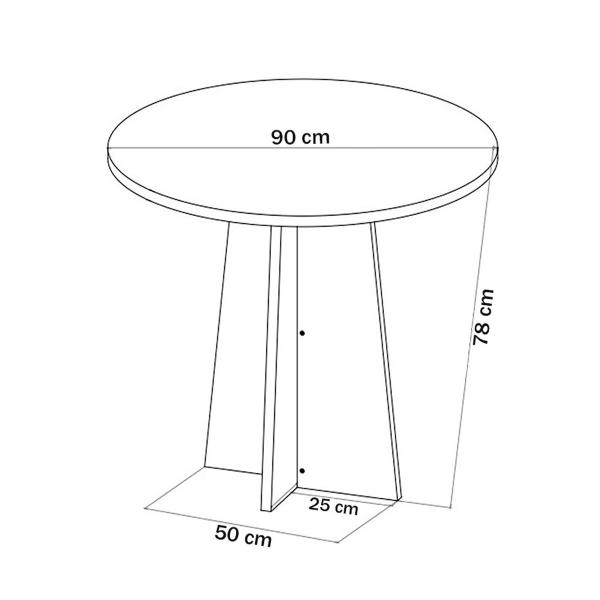 Imagem de Mesa de Jantar 4 Lugares Senegal Mel/Blonde/Perola - Panorama Móveis