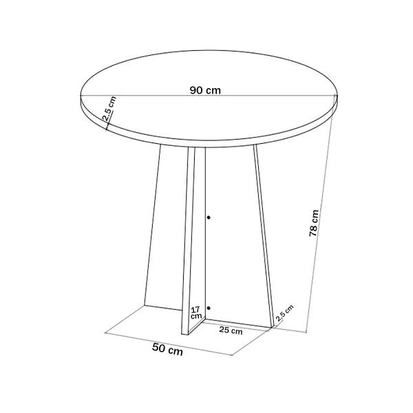 Imagem de Mesa de Jantar 4 Lugares Wembley com Vidro Mel/Pérola/Off Whie - Panorama Móveis