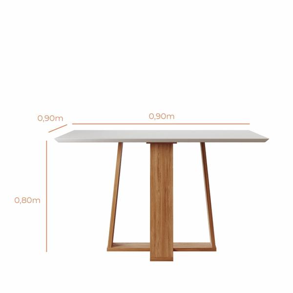 Imagem de Mesa de Jantar 90cm 4 Lugares  Babus