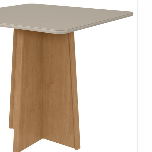 Imagem de Mesa de Jantar 90x90cm Tampo MDF/Vidro Celebrare