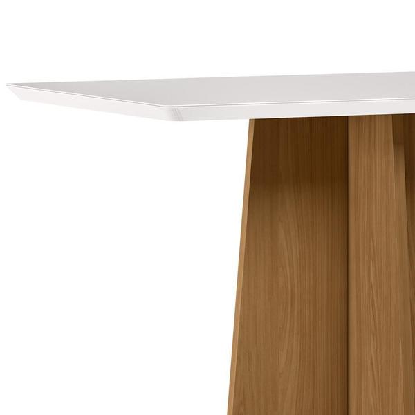 Imagem de Mesa de Jantar Anitta 120x80 Tampo em MDF com Vidro - New Ceval