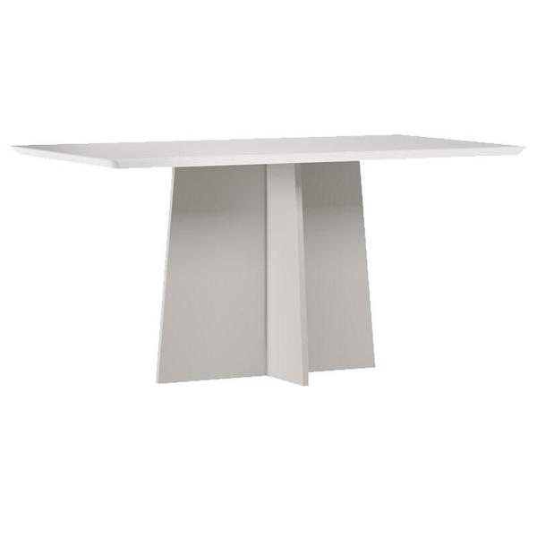 Imagem de Mesa de Jantar Anitta 160x90 cm com Vidro Off White  New Ceval