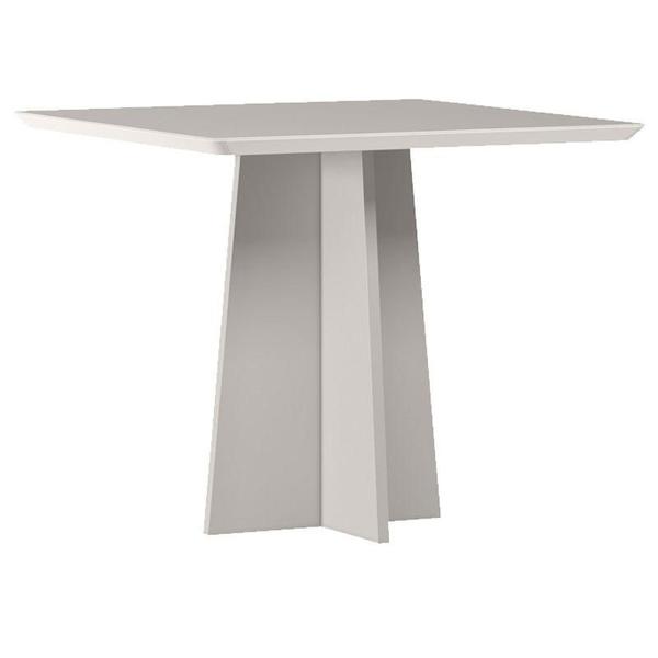 Imagem de Mesa de Jantar Anitta 90X90 cm com Vidro Off White  New Ceval