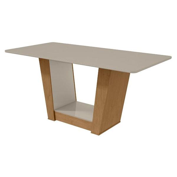 Imagem de Mesa de Jantar Apogeu 160 cm Amêndoa Clean Off White  Lopas