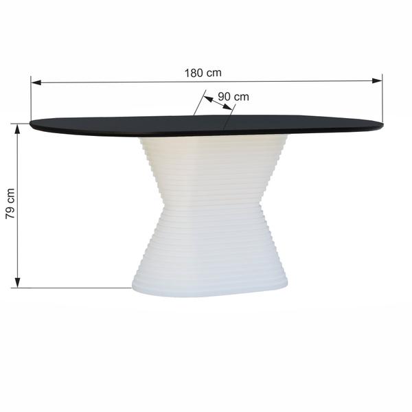 Imagem de Mesa de Jantar Apollo Tampo Oblongo 180x90cm