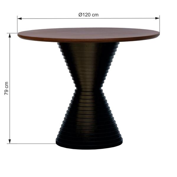 Imagem de Mesa de Jantar Apollo Tampo Redondo Ø120