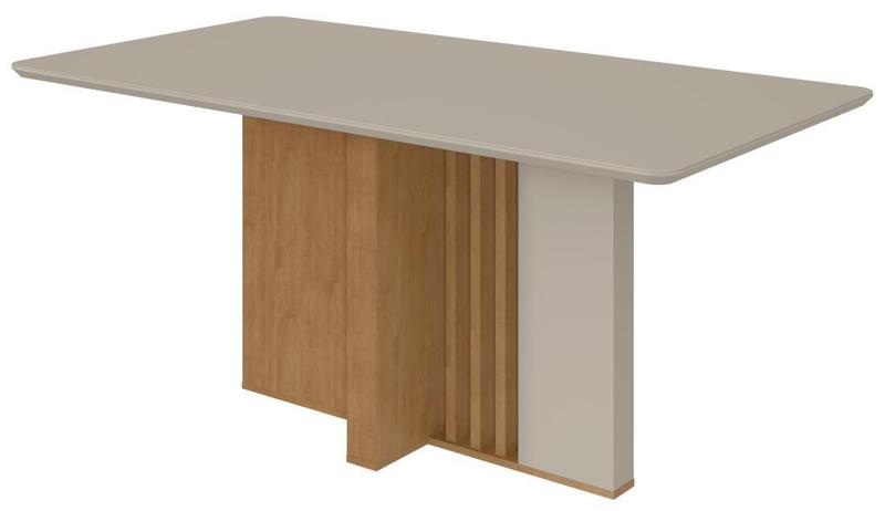 Imagem de Mesa de Jantar Astrid 170x90  Amêndoa Clean/Off White Lopas