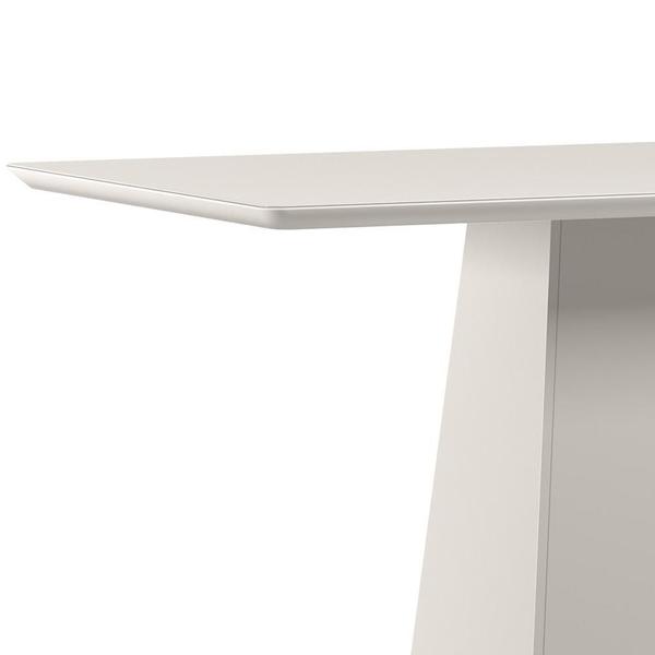 Imagem de Mesa de Jantar Bárbara 180x90 Tampo em MDF com Vidro - New Ceval