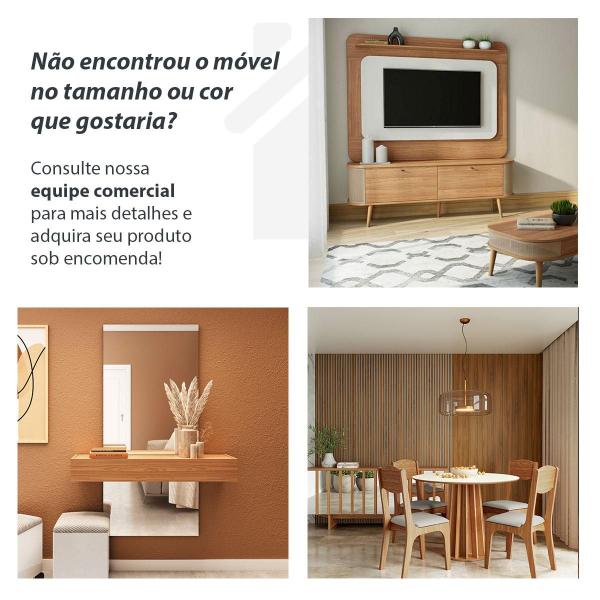 Imagem de Mesa de Jantar com Tampo de Vidro Retangular 1,80m 100% MDF