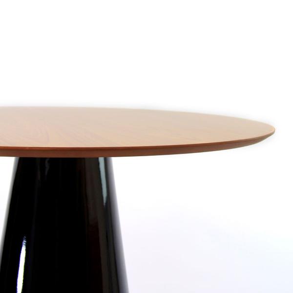 Imagem de Mesa de Jantar Cone 110 cm Base Preta