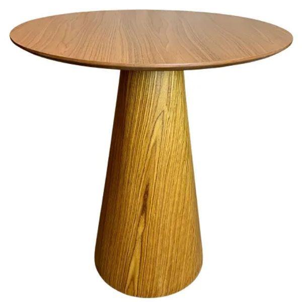 Imagem de Mesa de Jantar Cone 60 cm Base Freijó Tampo Freijó