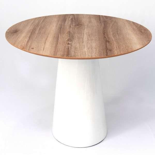 Imagem de Mesa de Jantar Cone 80 cm - Mezzo Castani