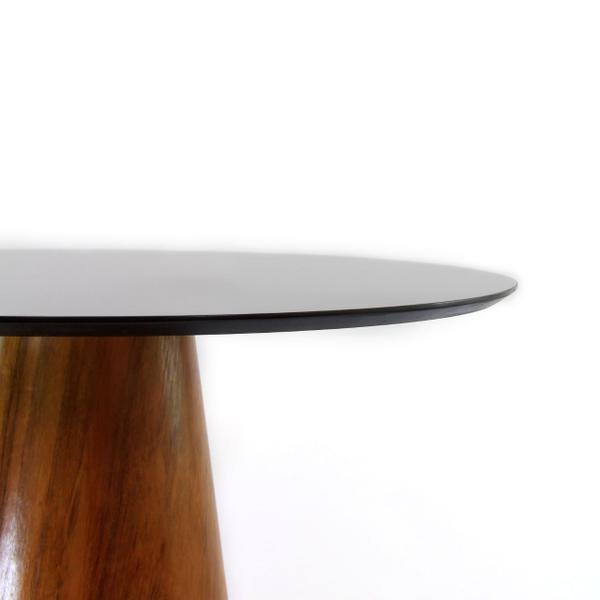 Imagem de Mesa de Jantar Cone 90 cm Base Madeira Imbuia