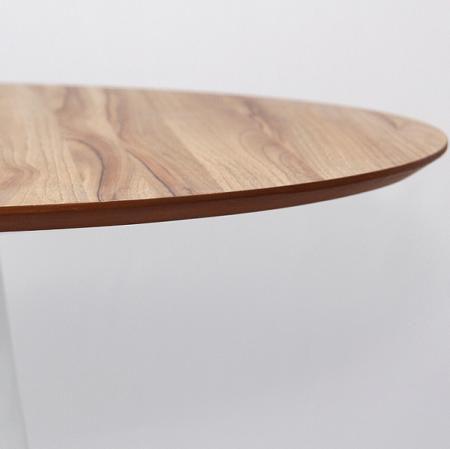 Imagem de Mesa de Jantar Cone 90 cm Tampo Nogueira